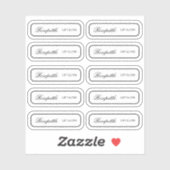 Sticker en vinyle sur mesure pour étiquette de pro (Feuille)