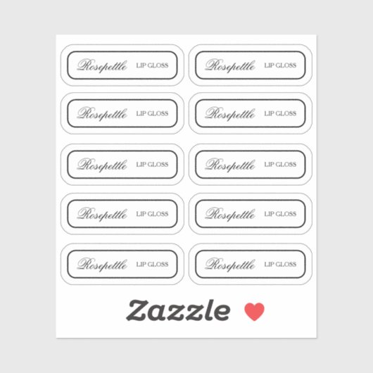 Sticker en vinyle sur mesure pour étiquette de pro (Feuille)