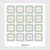 Sticker en vinyle sur mesure pour Étiquettes d'épi (Feuille)