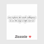 Sticker en vinyle sur mesure pour la prochaine act (Feuille)