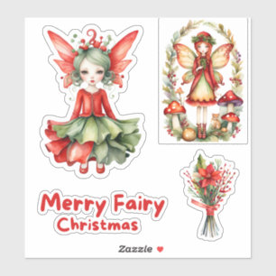 Sticker en vinyle sur mesure pour Noël Fairy Joyeu