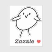 Sticker en vinyle sur mesure pour poussette à main (Feuille)