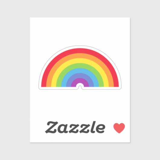 Sticker en vinyle sur mesure Rainbow (Feuille)