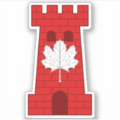 Sticker en vinyle sur mesure SCA Castel Rouge (Devant)