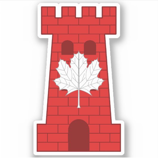 Sticker en vinyle sur mesure SCA Castel Rouge (Devant)