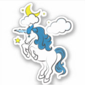 Sticker en vinyle sur mesure Sky Unicorn (Devant)