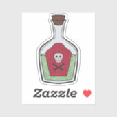 Sticker en vinyle sur mesure Tonic de sorcière (Feuille)