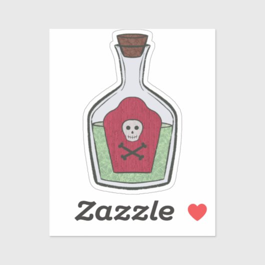 Sticker en vinyle sur mesure Tonic de sorcière (Feuille)