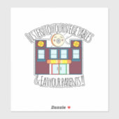 Sticker en vinyle sur mesure Waffles&Mochi (Feuille)