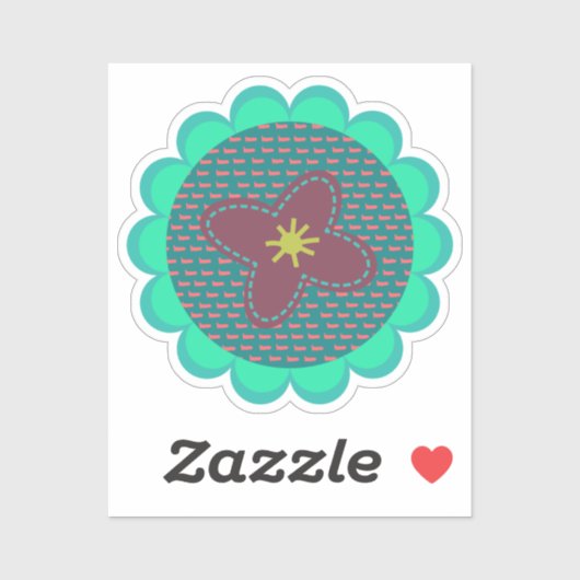 Sticker en vinyle taillé sur mesure (Feuille)