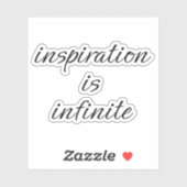 Sticker en vinyle taillé sur mesure Inspiration (Feuille)