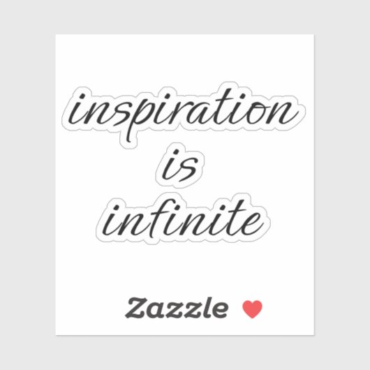 Sticker en vinyle taillé sur mesure Inspiration (Feuille)