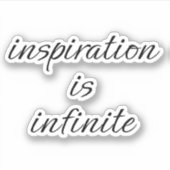 Sticker en vinyle taillé sur mesure Inspiration (Devant)