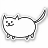 Sticker en vinyle taillé sur mesure pour Kitty à m (Recto)