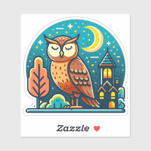 Sticker en vinyle taillé sur mesure pour les oisea (Feuille)