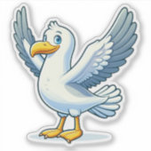 Sticker en vinyle taillé sur mesure pour oiseau de (Devant)