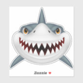 Sticker en vinyle taillé sur mesure pour requin il (Feuille)