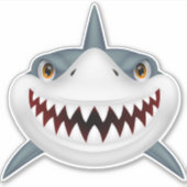 Sticker en vinyle taillé sur mesure pour requin il (Devant)
