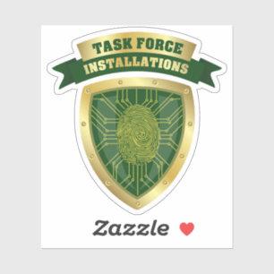 Sticker en vinyle TFI personnalisé