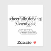 Sticker en vinyle transparent mélangé (Feuille)