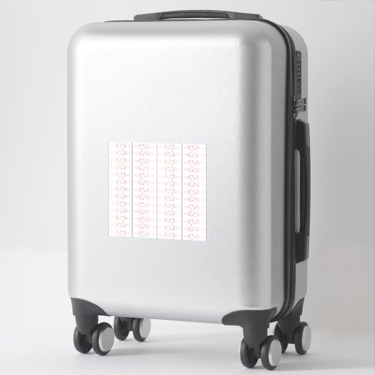 Sticker en vinyle transparent sur mesure.FAITES VO (Sur valise)