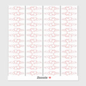 Sticker en vinyle transparent sur mesure.FAITES VO (Feuille)