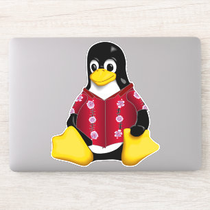 Sticker en vinyle Tux décontracté