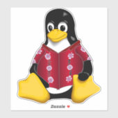 Sticker en vinyle Tux décontracté (Feuille)