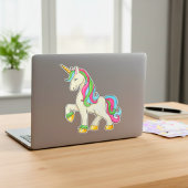 Sticker en vinyle Unicorne Magique Rainbow Mane