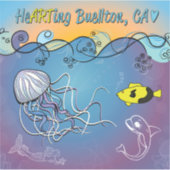 Sticker en vinyle - Vagues de gelée - Buellton.Art (Devant)