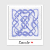 Sticker en vinyle VIOLET CELTIC KNOT 4" (Feuille)