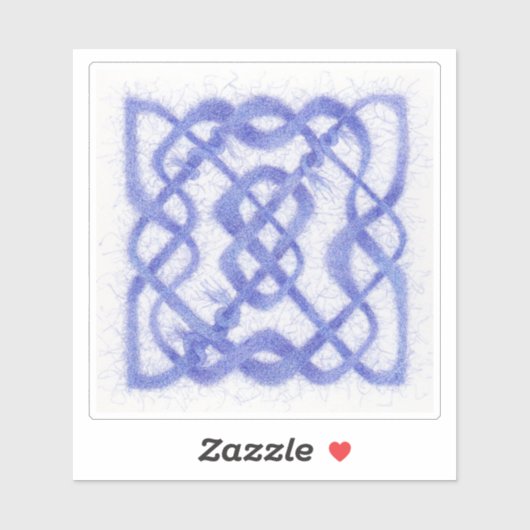 Sticker en vinyle VIOLET CELTIC KNOT 4" (Feuille)