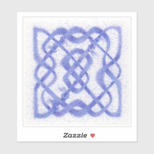 Sticker en vinyle VIOLET CELTIC KNOT 6" (Feuille)