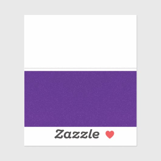 Sticker en vinyle violet large - Personnalisable (Feuille)