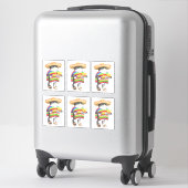 Sticker en vinyle WENDELITO 14" (6 petits) (Sur valise)