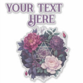 Sticker en vinyle Wiccan Lavender Pyrénées Pentacl (Devant)