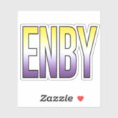 Sticker ENBY - Non-binaire (Feuille)