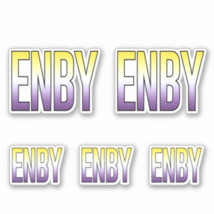 Sticker ENBY - Non binaire