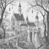 Sticker Enchanted Ink Dreams: Black & White Fairy Tale  (Devant)