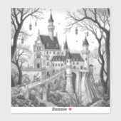 Sticker Enchanted Ink Dreams: Black & White Fairy Tale  (Feuille)