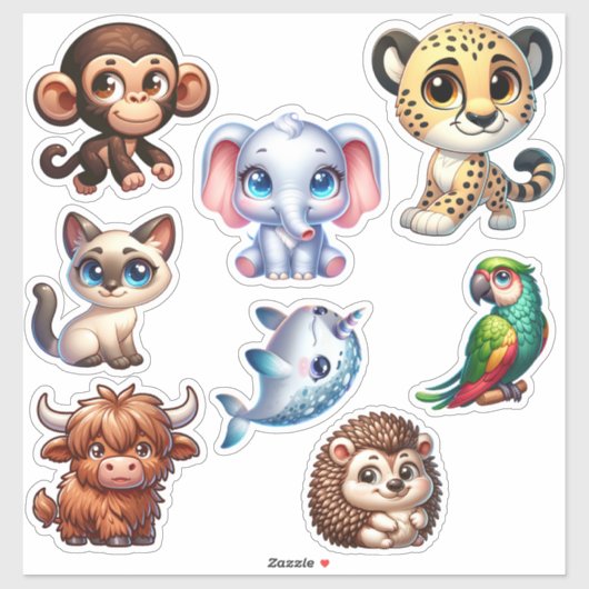 Sticker Enchanter la collection d'autocollants 3D pour ani (Feuille)