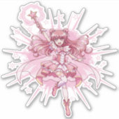 Sticker Enchanting Magical Girl Anime Transformation  (Devant)