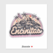 Sticker Encinitas, Californie (Feuille)