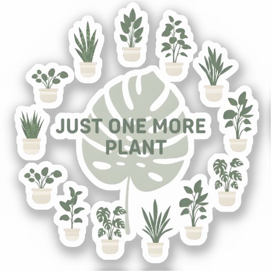 Sticker Encore une plante (Recto)