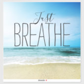 Sticker Encouragement Just Breathe Beach (Feuille)