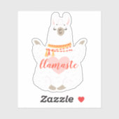 Sticker Encouragement Llamaste Yoga Position (Feuille)