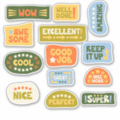 Sticker Encouragement positif Les Étudiants Récompensent (Devant)