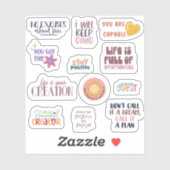 Sticker Encourager les mots— (Feuille)