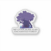 Sticker Encre de Whimsigoth - Forêts mystiques, Lunes et M (Devant)