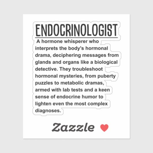 Sticker Endocrinologue (Feuille)